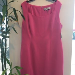 Kasper hot pink sheath dress